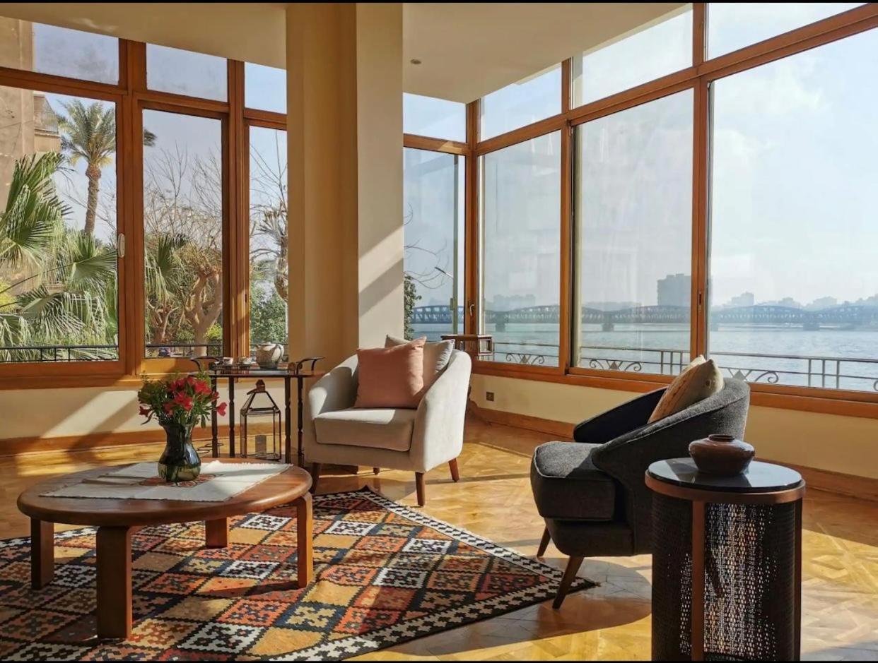 Luxury On The Nile - Zamalek Apartments Kairo Exteriör bild